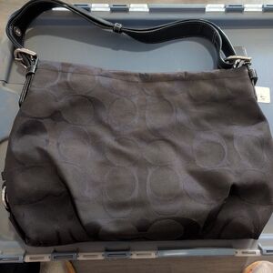 Coach Black Signature Shoulder Bag